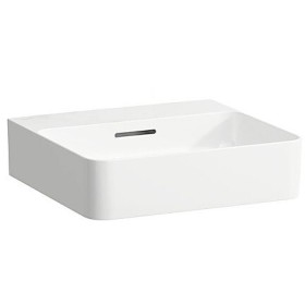 Lavabo à main LAUFEN Val 45 x 42 cm sans trou de robinet, avec trop-plein