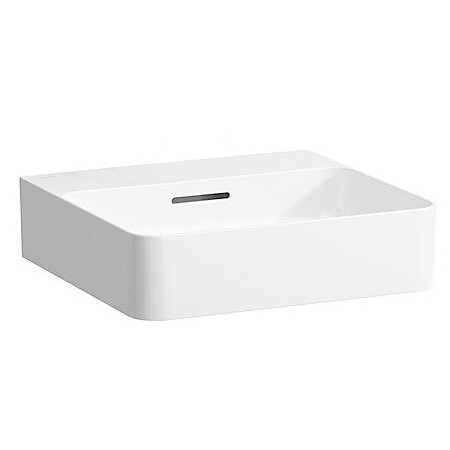Lavabo à main LAUFEN Val 45 x 42 cm sans trou de robinet, avec trop-plein