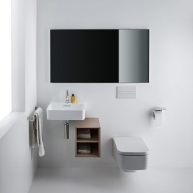 Lavabo LAUFEN Val 45 x 42 cm senza foro per rubinetto, con troppopieno