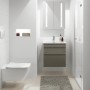 Villeroy & Boch Venticello Lavabo 60 x 50 cm, senza foro per rubinetto, con troppo pieno - vista tecnica
