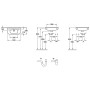 Lavabo da appoggio compatto Villeroy & Boch O.novo 50 x 25 cm senza troppo pieno - immagine prodotto