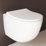 VitrA Sento WC mural VitrA Flush 2.0, sans bride avec abattant Slim Wrap