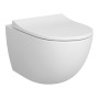 VitrA Sento WC mural VitrA Flush 2.0, sans bride avec abattant Slim Wrap - vue détaillée