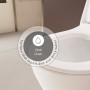 VitrA Sento WC mural VitrA Flush 2.0, sans bride avec abattant Slim Wrap - vue technique