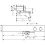 hansgrohe ShowerTablet 600 Wannenthermostat Aufputz - Detailansicht