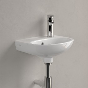 Lavabo Villeroy & Boch O.novo 36 x 27,5 cm, con troppopieno e foro rubinetto a destra