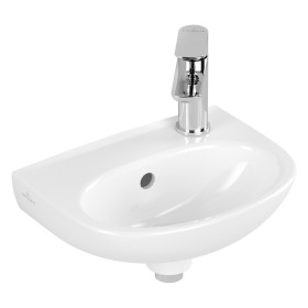 Lavabo Villeroy & Boch O.novo 36 x 27,5 cm, con troppopieno e foro rubinetto a destra