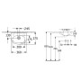 Lavabo Villeroy & Boch O.novo 36 x 27,5 cm, con troppopieno e foro rubinetto a destra