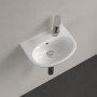 Lavabo Villeroy & Boch O.novo 36 x 27,5 cm, con troppopieno e foro rubinetto a destra - vista tecnica