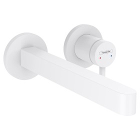 Rubinetto da lavabo a parete incasso hansgrohe Finoris con miscelatore monocomando 22,8 cm