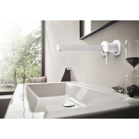 Rubinetto da lavabo a parete incasso hansgrohe Finoris con miscelatore monocomando 22,8 cm