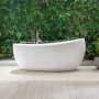 Villeroy & Boch Aveo New Generation Oval-Badewanne freistehend mit Multiplex Trio - technische Ansicht