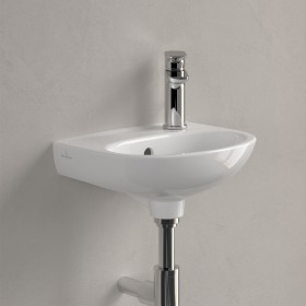 Lavabo Villeroy & Boch O.novo 36 x 27,5 cm, con troppopieno e foro rubinetto a destra