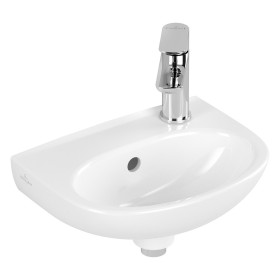 Lavabo Villeroy & Boch O.novo 36 x 27,5 cm, con troppopieno e foro rubinetto a destra