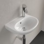 Lavabo Villeroy & Boch O.novo 36 x 27,5 cm, con troppopieno e foro rubinetto a destra - vista dettagliata