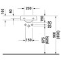 Lavabo Duravit Architec 36 cm, Trou de robinet à droite - photo produit