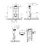 VitrA V-Fix Unterputzspülkasten-Modul für Wand-WCs Rahmenhöhe 98 cm - Detailansicht