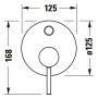 Duravit Circle Einhebelmischer Unterputz Set - Produktansicht