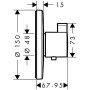 hansgrohe Ecostat S Highflow Thermostat - Detailansicht