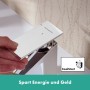 Robinet de lavabo monocommande hansgrohe Tecturis E 110 CoolStart économie d'eau+ sans vidage - vue technique