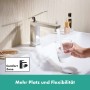 Robinet de lavabo monocommande hansgrohe Tecturis E 110 CoolStart économie d'eau+ sans vidage - photo produit