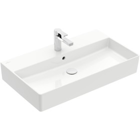 Villeroy & Boch Memento 2.0 Lavabo 80 cm con 1 foro per rubinetto, con troppopieno