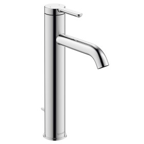 Miscelatore monocomando per lavabo Duravit C.1 L con scarico a stelo