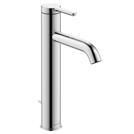 Mitigeur de lavabo monocommande Duravit C.1 L avec bonde à tirette