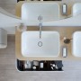 Mitigeur de lavabo monocommande Duravit C.1 L avec bonde à tirette - vue technique