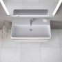 Lavabo Duravit Qatego 100 x 47 cm, 1 trou de robinet - vue technique