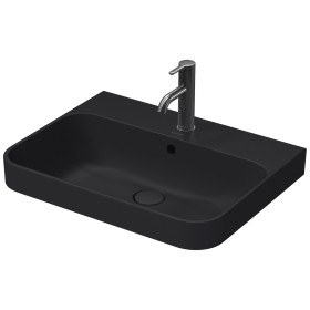 Vasque à poser Duravit Happy D.2 Plus 60 cm anthracite mat, avec trop-plein, 1 trou de robinet