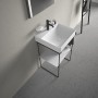 Lavabo Duravit DuraSquare avec 1 trou de robinet, 50 x 47 cm - vue détaillée