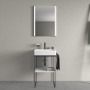 Lavabo Duravit DuraSquare avec 1 trou de robinet, 50 x 47 cm - vue technique