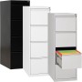 Armoire de classement suspendue en acier Wolfstahl unilatérale 4 tiroirs 40 x 62 x 132 cm
