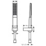 hansgrohe Rainfinity Brausehalterset 100 1jet mit Brauseschlauch 125 cm - Detailansicht