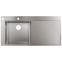 Lavello ad incasso hansgrohe S718-F450 450 con sgocciolatoio a destra