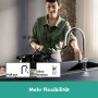 Sistema di filtrazione hansgrohe Aqittura M91 210, beccuccio estraibile, 1jet, sBox, Set di avviamento - vista tecnica