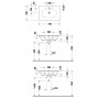Meuble-lavabo Duravit Viu 73 cm avec 1 trou de robinet, avec trop-plein