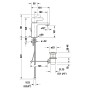 Mitigeur de lavabo monocommande Duravit D-Neo M avec tirette