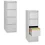 Armoire de classement suspendue en acier Wolfstahl unilatérale 4 tiroirs 40 x 62 x 132 cm - vue détaillée