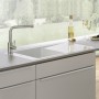Évier Villeroy & Boch Timeline 60 flat, bonde à commande manuelle