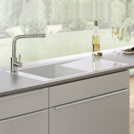 Évier Villeroy & Boch Timeline 60 flat, bonde à commande manuelle
