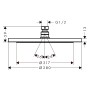 hansgrohe Croma Kopfbrause 280 1jet - Detailansicht