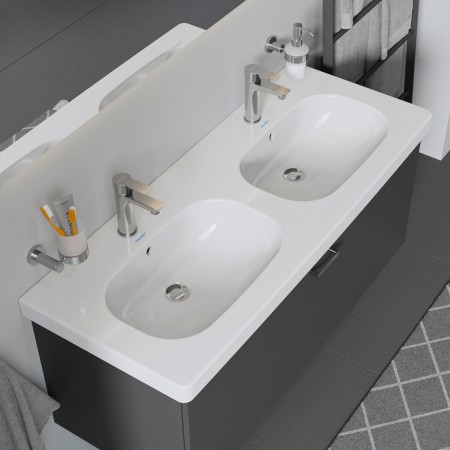 Double vasque de meuble Duravit D-Code 120 cm