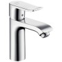 Mitigeur de lavabo monocommande hansgrohe Metris 110 avec eau froide en position centrale, DN15
