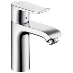 Mitigeur de lavabo monocommande hansgrohe Metris 110 avec eau froide en position centrale, DN15