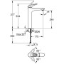 Robinet de lavabo monocommande GROHE Eurostyle DN 15 XL-Size sans bonde - vue détaillée