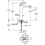 Robinet de lavabo monocommande GROHE Eurostyle DN 15 XL-Size sans vidage - vue détaillée