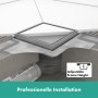 hansgrohe RainDrain Brilliance Komplettset Punktablauf 10/10 cm rückseitig befliesbar - technische Ansicht