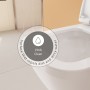 VitrA Integra Square WC suspendu à chasse d'eau encastrée VitrA Flush 2.0 - vue technique